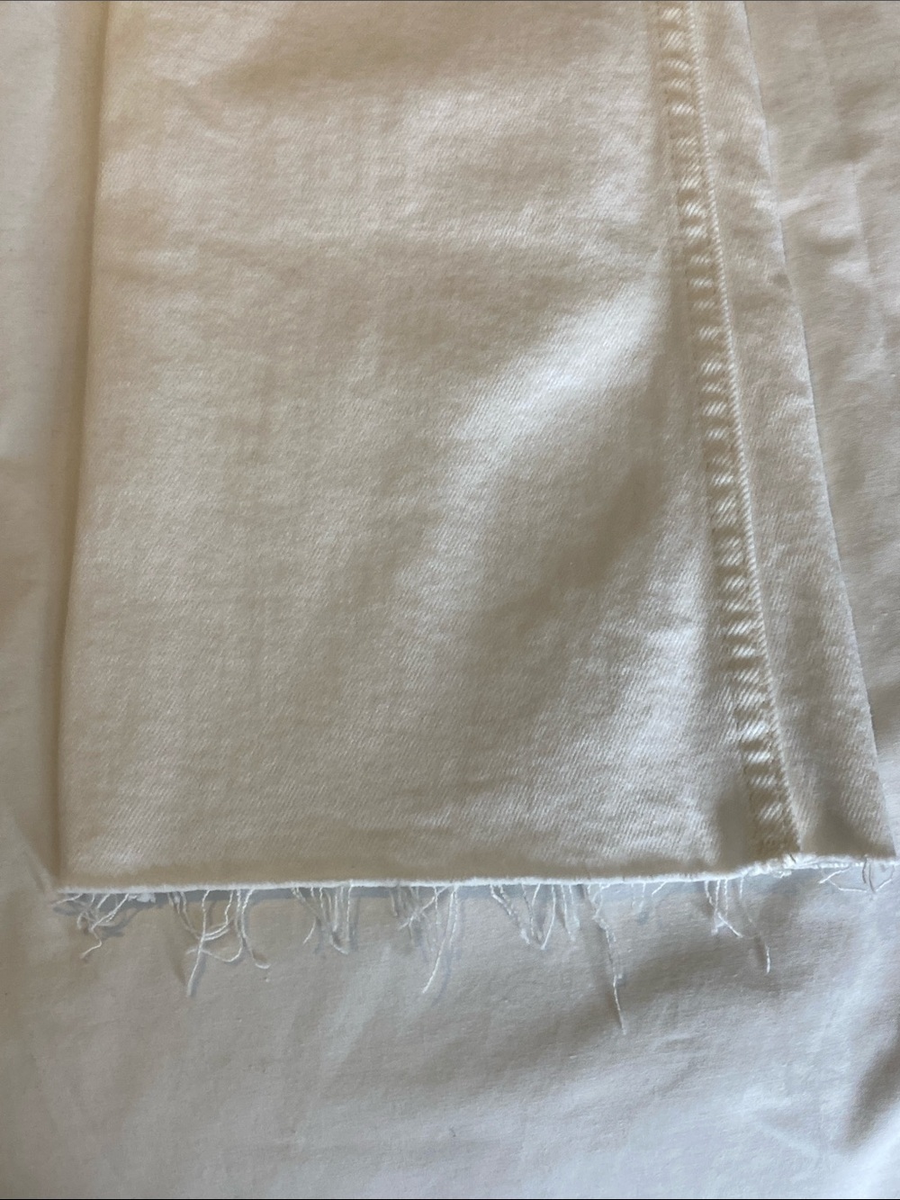 Zara White Cropped Flare Raw Hem Jeans Clean Girl NWT Size 2 - Picture 6 of 16